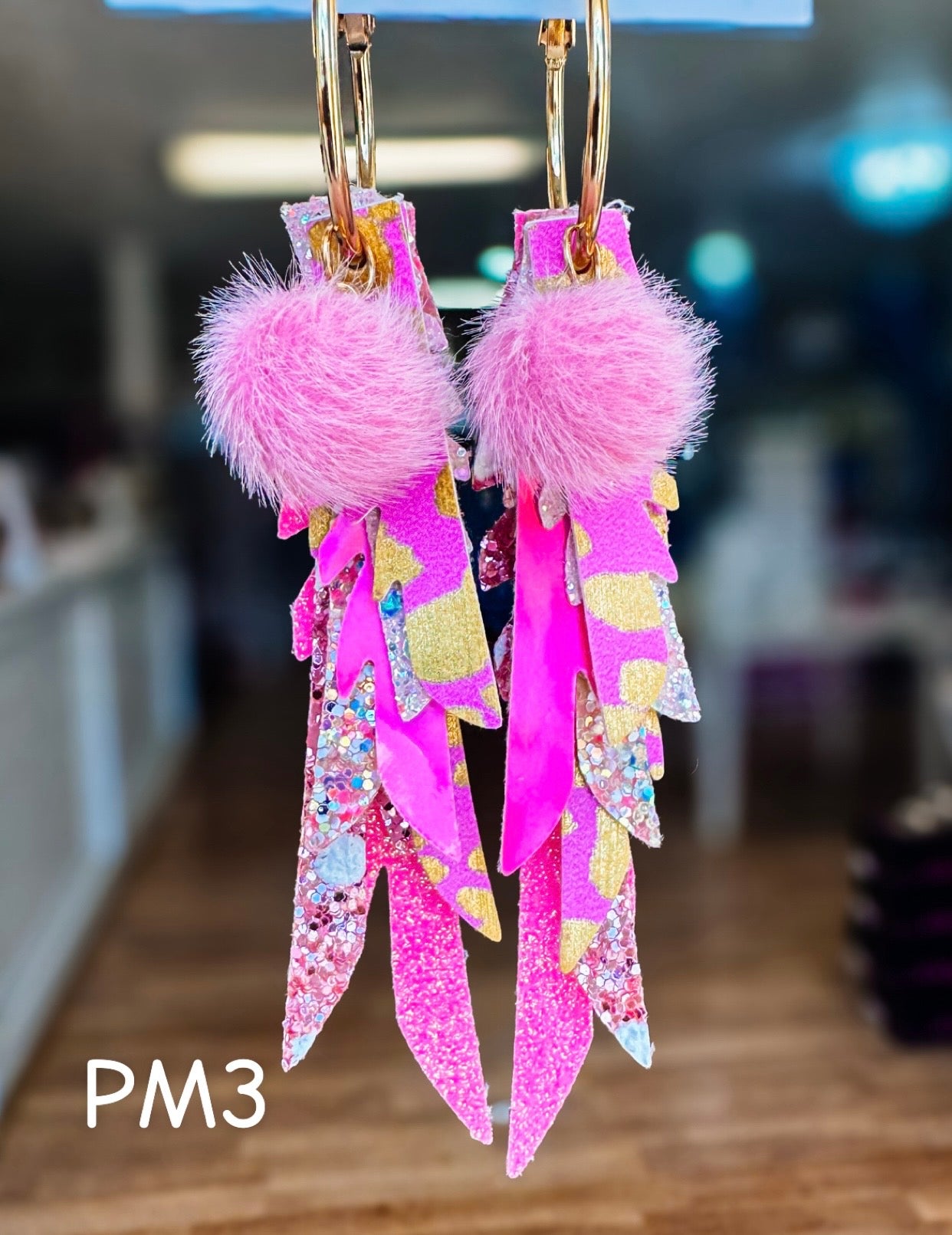 Jak Sprat Pink Monochromatic Collection: Thinny Thini Minis-Jewelry - Earrings-Dear Me Southern Boutique, located in DeRidder, Louisiana