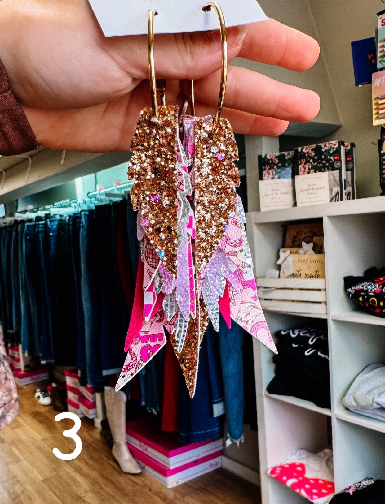 Jak Sprat Pink Pony Club Collection: Fabulous Feather Dangles-Earrings-Dear Me Southern Boutique, located in DeRidder, Louisiana