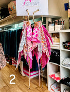 Jak Sprat Pink Pony Club Collection: Mini Mic Drop Dangles-Earrings-Dear Me Southern Boutique, located in DeRidder, Louisiana