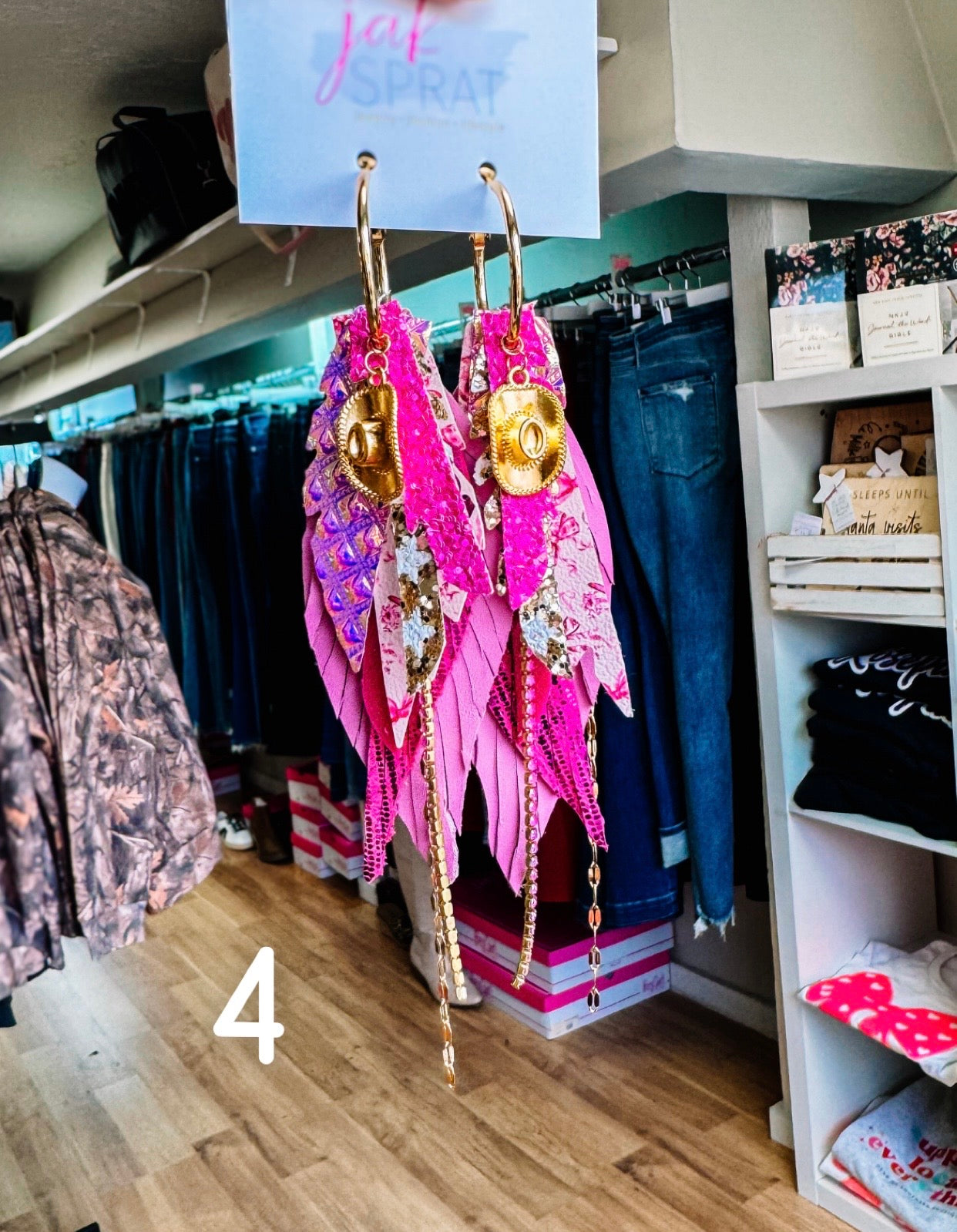 Jak Sprat Pink Pony Club Collection: Mini Mic Drop Dangles-Earrings-Dear Me Southern Boutique, located in DeRidder, Louisiana