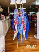 Jak Sprat Red, White, & Bows Collection: Medium Mic Drop Dangles-Jewelry - Earrings-Dear Me Southern Boutique, located in DeRidder, Louisiana