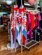 Jak Sprat Red, White, & Bows Collection: Mega Mic Drops-Jewelry - Earrings-Dear Me Southern Boutique, located in DeRidder, Louisiana