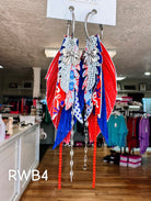 Jak Sprat Red, White & Bows Collection: Mini Mic Drop Dangles-Jewelry - Earrings-Dear Me Southern Boutique, located in DeRidder, Louisiana