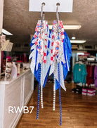 Jak Sprat Red, White & Bows Collection: Mini Mic Drop Dangles-Jewelry - Earrings-Dear Me Southern Boutique, located in DeRidder, Louisiana