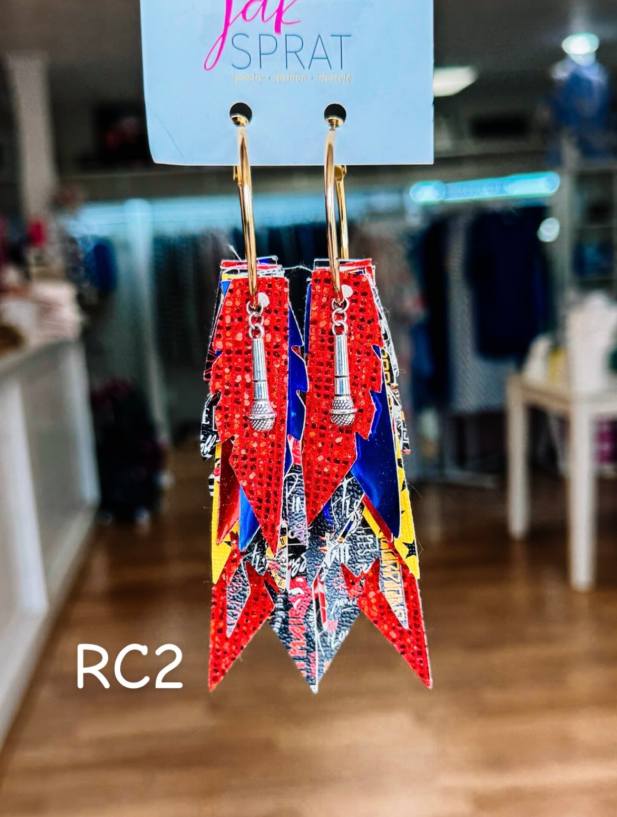 Jak Sprat Rocker Collection: Charmed Fabulous Feather Dangles-Jewelry - Earrings-Dear Me Southern Boutique, located in DeRidder, Louisiana