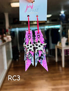 Jak Sprat Rocker Collection: Charmed Fabulous Feather Dangles-Jewelry - Earrings-Dear Me Southern Boutique, located in DeRidder, Louisiana