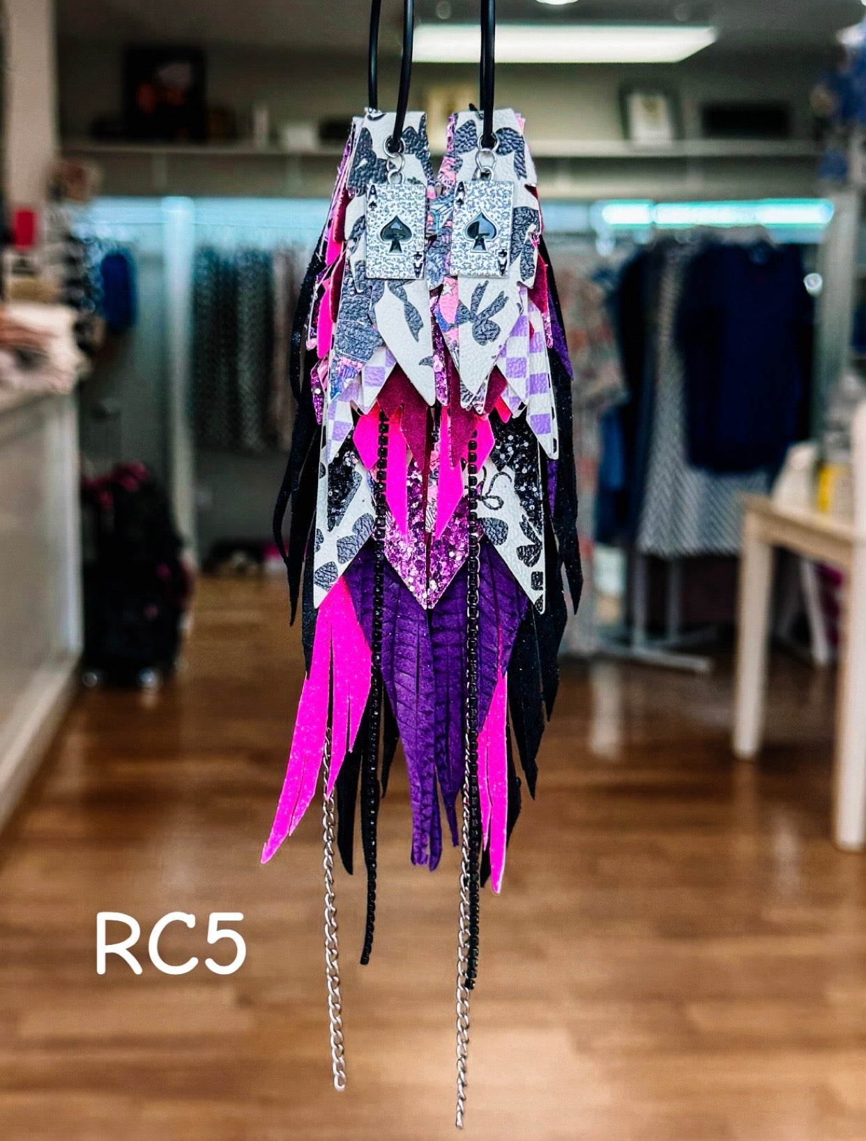 Jak Sprat Rocker Collection: Mega Mic Drop Dangles-Jewelry - Earrings-Dear Me Southern Boutique, located in DeRidder, Louisiana