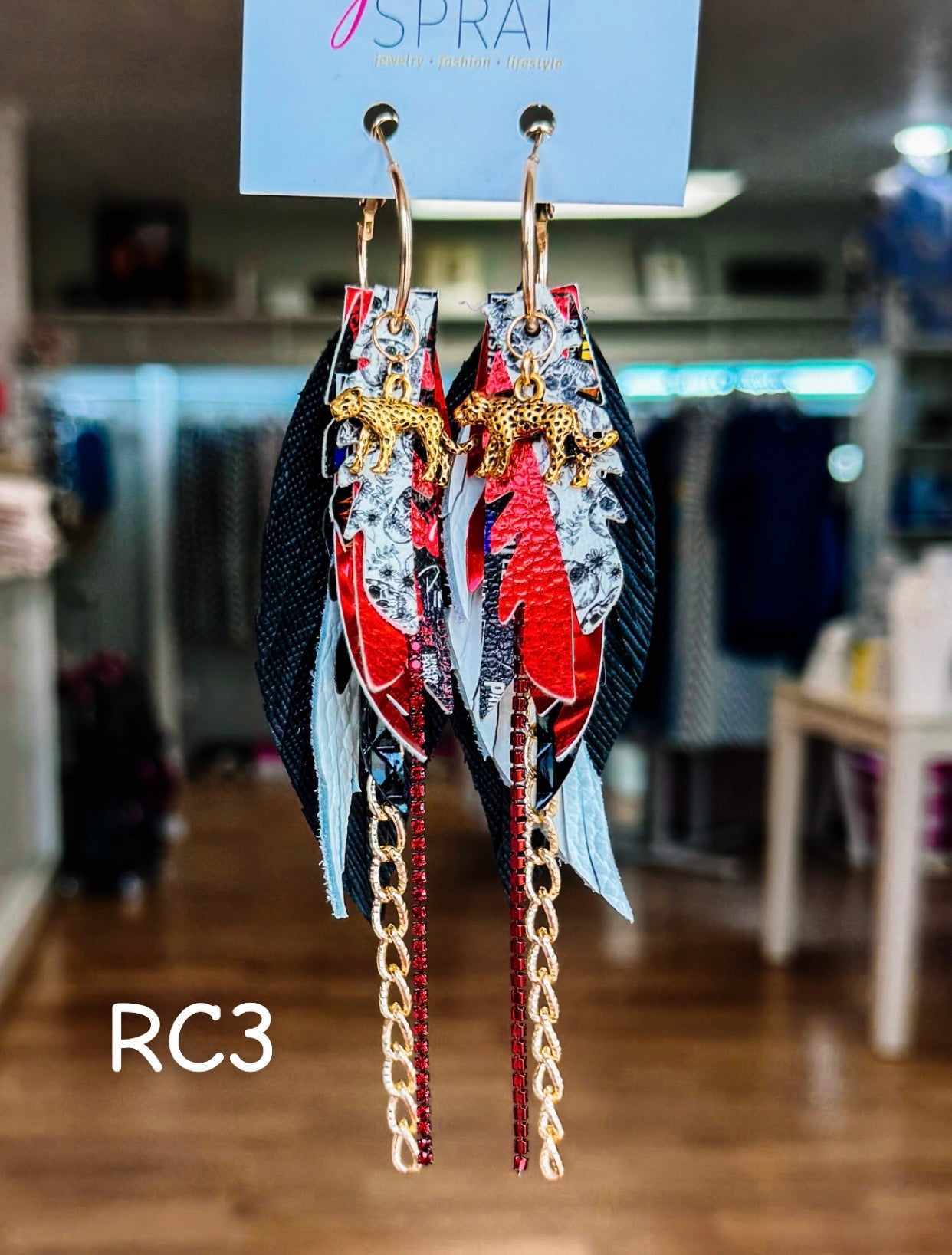 Jak Sprat Rocker Collection: Mini Mic Drop Dangles-Jewelry - Earrings-Dear Me Southern Boutique, located in DeRidder, Louisiana