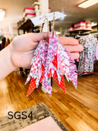 Jak Sprat Sleigh Girl Sleigh Collection: Fabulous Feather Dangles-Earrings-Dear Me Southern Boutique, located in DeRidder, Louisiana