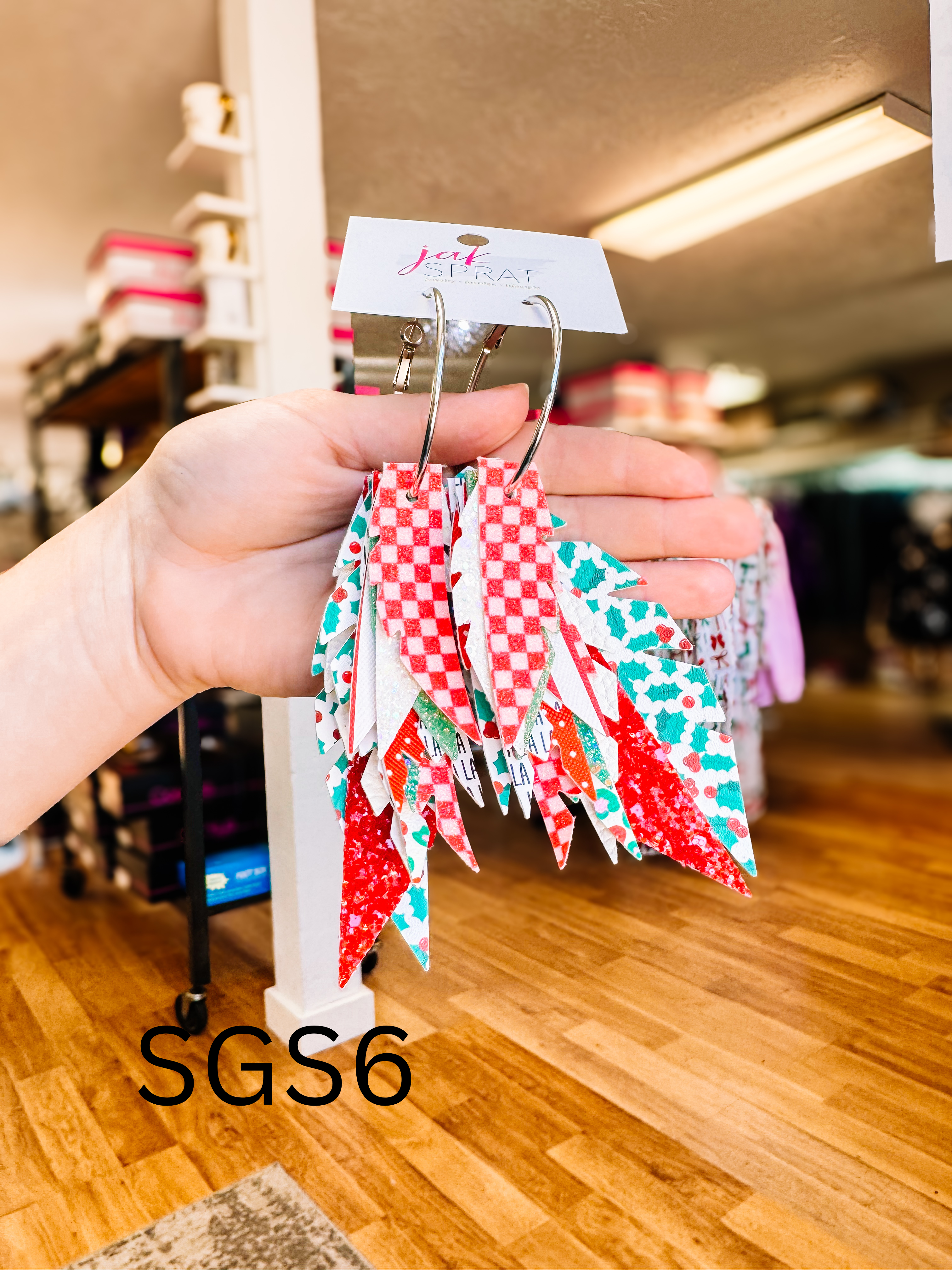 Jak Sprat Sleigh Girl Sleigh Collection: Fabulous Feather Dangles-Earrings-Dear Me Southern Boutique, located in DeRidder, Louisiana