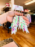 Jak Sprat Sleigh Girl Sleigh Collection: Fabulous Feather Dangles-Earrings-Dear Me Southern Boutique, located in DeRidder, Louisiana