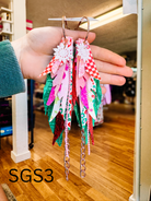 Jak Sprat Sleigh Girl Sleigh Collection: Medium Mic Drop Dangles-Earrings-Dear Me Southern Boutique, located in DeRidder, Louisiana