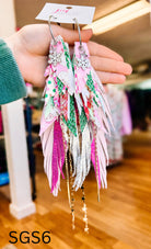 Jak Sprat Sleigh Girl Sleigh Collection: Mega Mic Drop Dangles-Earrings-Dear Me Southern Boutique, located in DeRidder, Louisiana