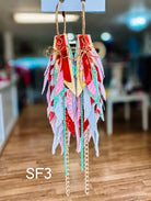 Jak Sprat Strawberry Fields Collection: Medium Mic Drop Dangles-Jewelry - Earrings-Dear Me Southern Boutique, located in DeRidder, Louisiana