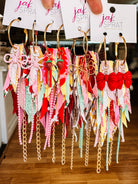 Jak Sprat Strawberry Fields Collection: Medium Mic Drop Dangles-Jewelry - Earrings-Dear Me Southern Boutique, located in DeRidder, Louisiana