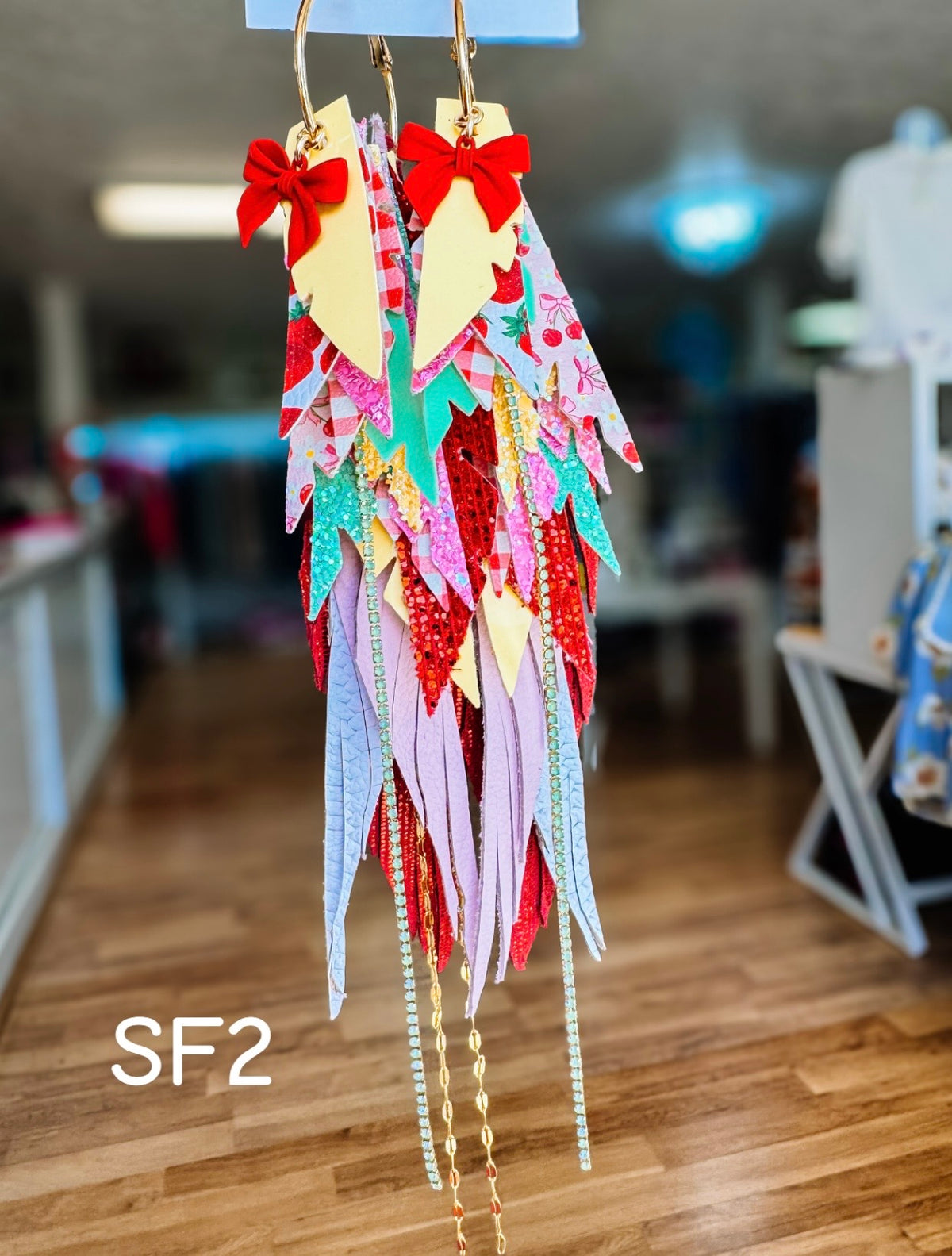 Jak Sprat Strawberry Fields Collection: Mega Mic Drops-Jewelry - Earrings-Dear Me Southern Boutique, located in DeRidder, Louisiana