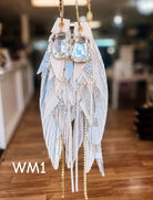 Jak Sprat White Monochromatic Collection: Mega Mic Drop Dangles-Jewelry - Earrings-Dear Me Southern Boutique, located in DeRidder, Louisiana