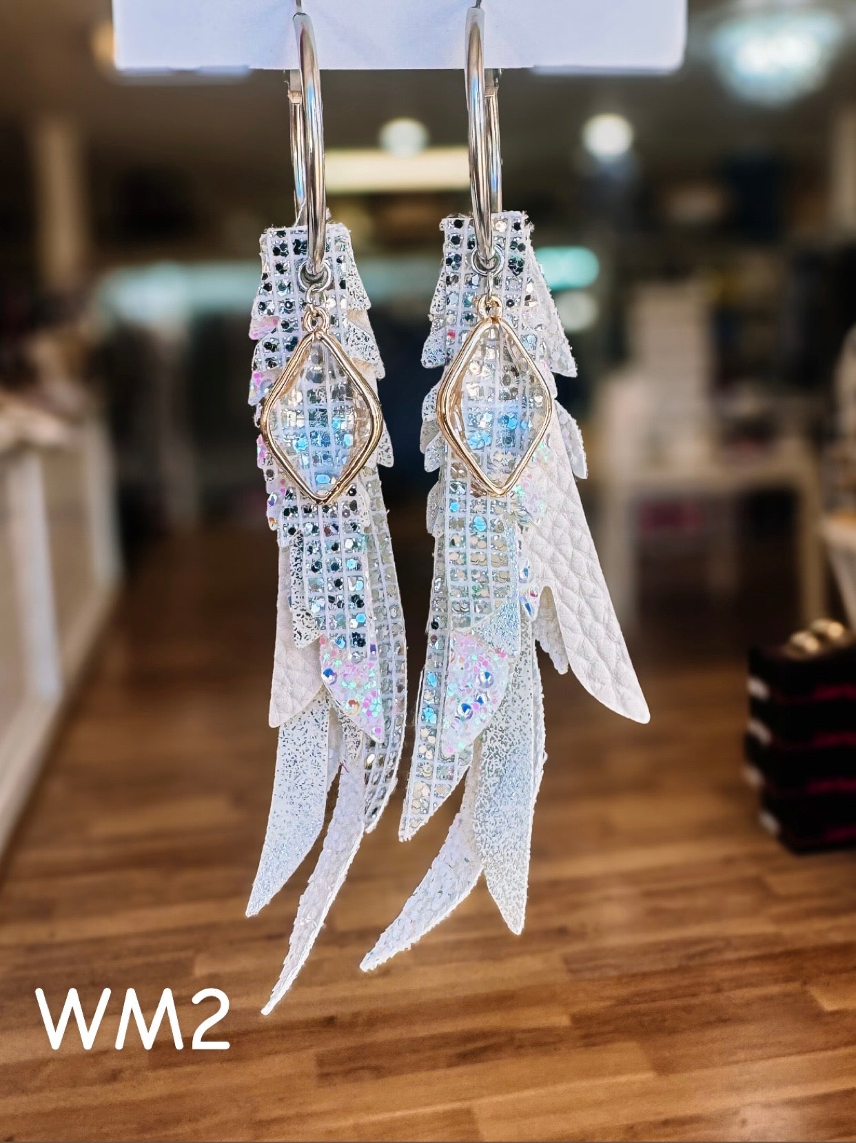 Jak Sprat White Monochromatic Collection: Thinny Thini Minis-Earrings-Dear Me Southern Boutique, located in DeRidder, Louisiana