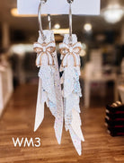 Jak Sprat White Monochromatic Collection: Thinny Thini Minis-Earrings-Dear Me Southern Boutique, located in DeRidder, Louisiana
