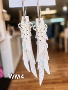 Jak Sprat White Monochromatic Collection: Thinny Thini Minis-Earrings-Dear Me Southern Boutique, located in DeRidder, Louisiana