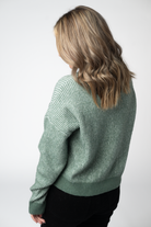Josie Cozy Crew Sweater - Sage-sweater-Dear Me Southern Boutique, located in DeRidder, Louisiana
