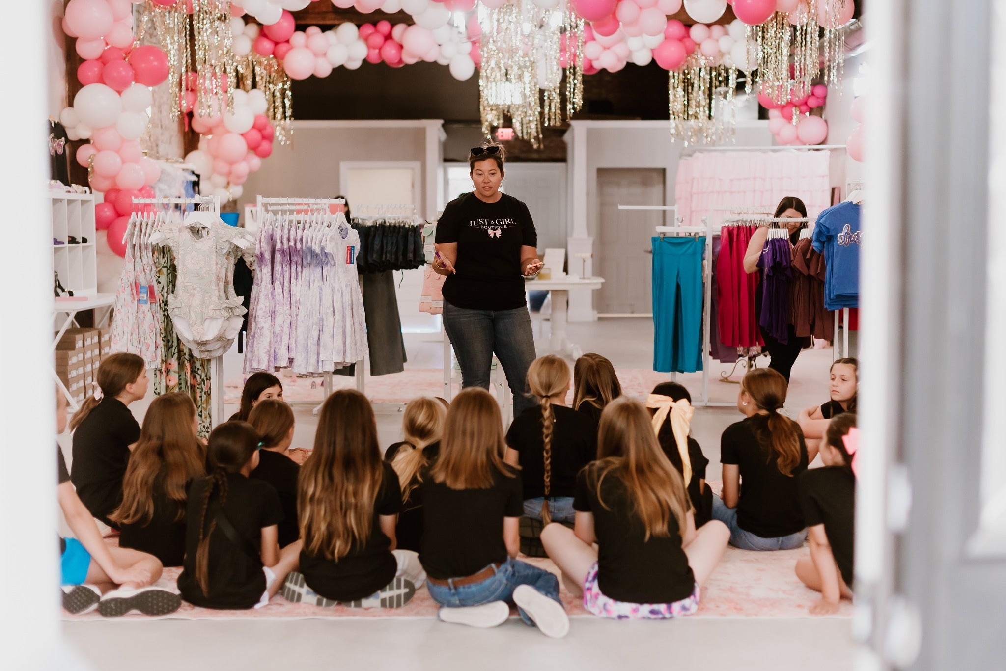 Just A Girl - Merch Tee-JAG Graphic Tops-Dear Me Southern Boutique, located in DeRidder, Louisiana