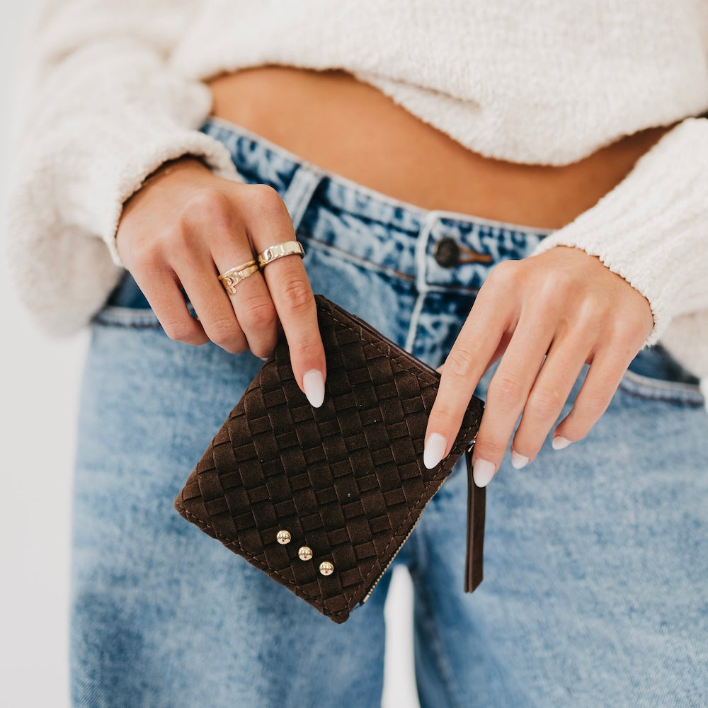 Kat Suede Wallet-Wallet-Dear Me Southern Boutique, located in DeRidder, Louisiana