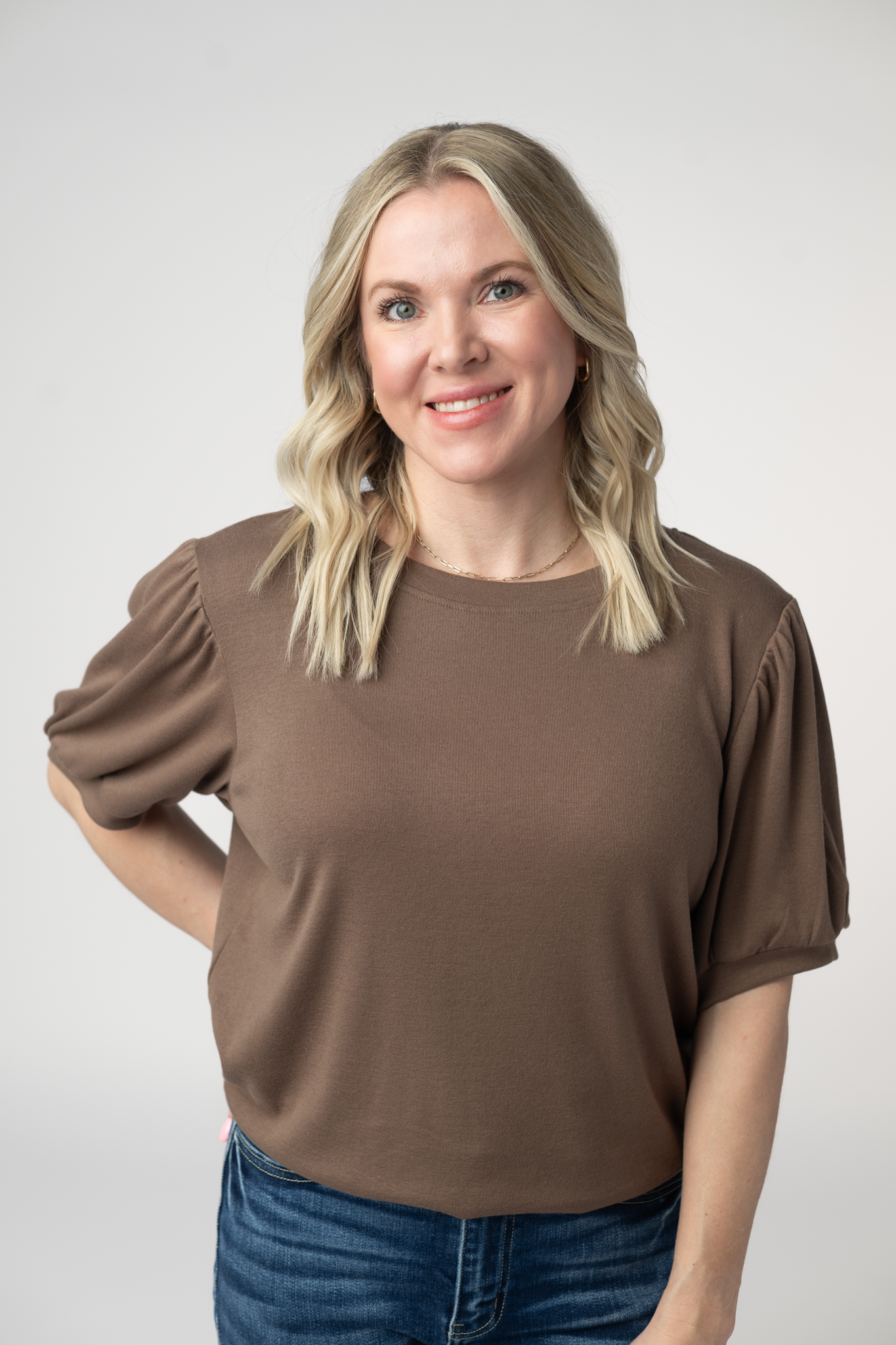 Katie Cozy Top - Mocha-Tops-Dear Me Southern Boutique, located in DeRidder, Louisiana
