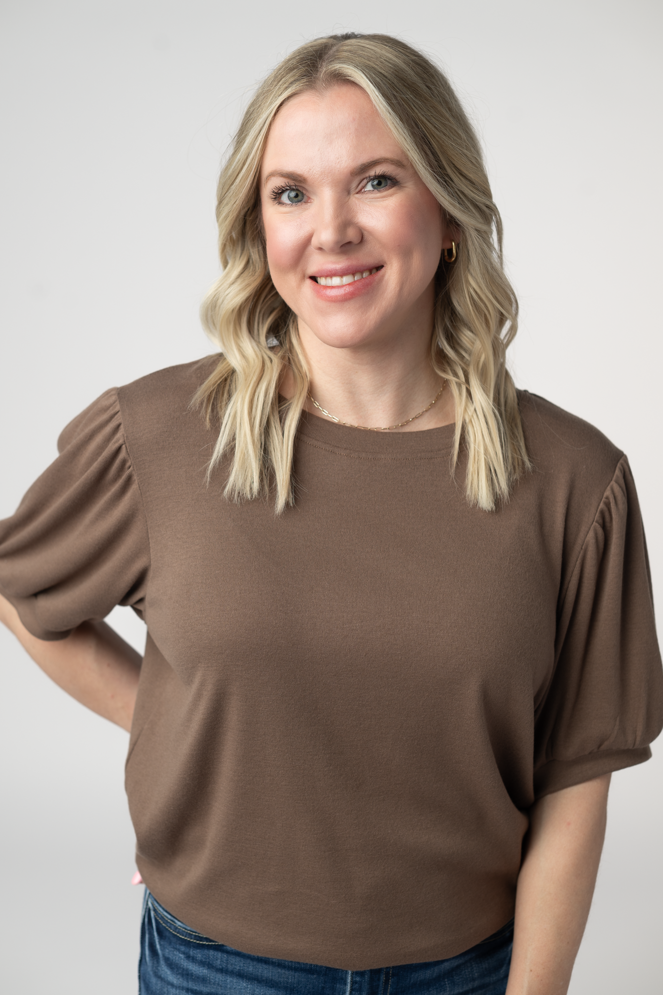Katie Cozy Top - Mocha-Tops-Dear Me Southern Boutique, located in DeRidder, Louisiana