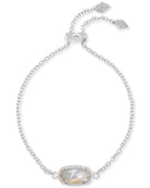 Kenda Scott ELAINA DELICATE CHAIN BRACELET RHODIUM IVORY MOTHER OF PEARL-Jewelry-Dear Me Southern Boutique, located in DeRidder, Louisiana