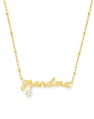 Kenda Scott GRANDMA CRYSTAL SHORT PENDANT NECKLACE GOLD-Jewelry-Dear Me Southern Boutique, located in DeRidder, Louisiana