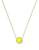 Kenda Scott TENNIS SHORT PENDANT NECKLACE GOLD-Jewelry-Dear Me Southern Boutique, located in DeRidder, Louisiana