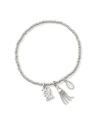Kendra Scott 2025 GRADUATION STRETCH BRACELET - SILVER-Jewelry-Dear Me Southern Boutique, located in DeRidder, Louisiana