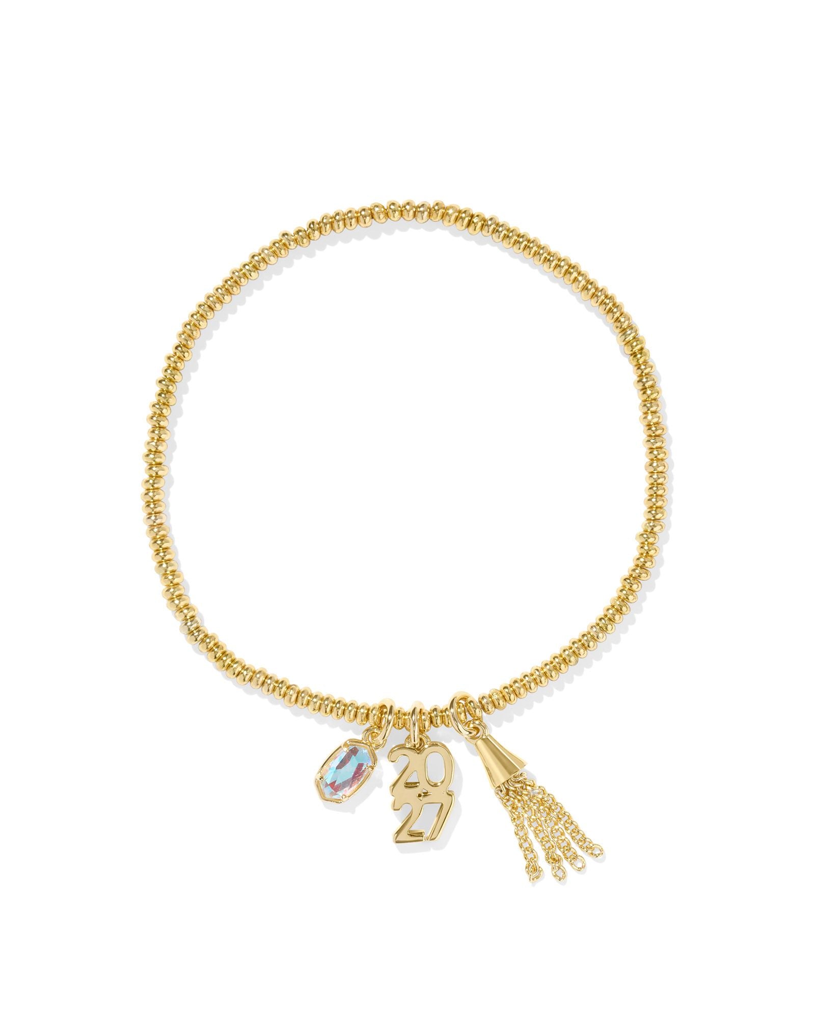 Kendra Scott 2027 GRADUATION STRETCH BRACELET -GOLD-Jewelry-Dear Me Southern Boutique, located in DeRidder, Louisiana