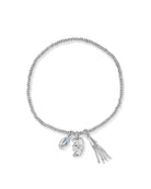 Kendra Scott 2027 GRADUATION STRETCH BRACELET -SILVER-Jewelry - Bracelets-Dear Me Southern Boutique, located in DeRidder, Louisiana