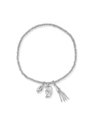 Kendra Scott 2027 GRADUATION STRETCH BRACELET -SILVER-Jewelry-Dear Me Southern Boutique, located in DeRidder, Louisiana