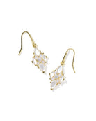 Kendra Scott Abbie Crystal Drop Neutral Mix Earrings-Gold-Jewelry-Dear Me Southern Boutique, located in DeRidder, Louisiana