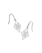 Kendra Scott Abbie Crystal Drop Neutral Mix Earrings-Silver-Jewelry-Dear Me Southern Boutique, located in DeRidder, Louisiana