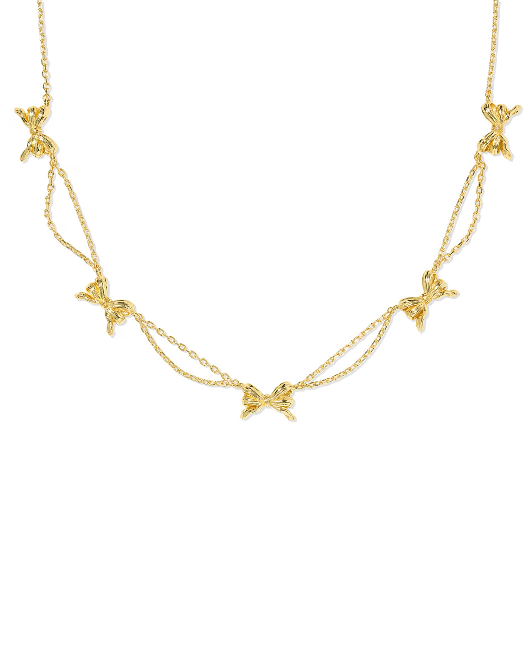 Kendra Scott Bow Strand Necklace - Gold-Jewelry-Dear Me Southern Boutique, located in DeRidder, Louisiana