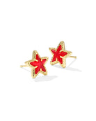 Kendra Scott CASSIDY STUD EARRINGS - Gold - Red Illusion-Jewelry-Dear Me Southern Boutique, located in DeRidder, Louisiana
