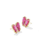 Kendra Scott Haley Rose Violet Bow Stud Earrings-Gold-Jewelry-Dear Me Southern Boutique, located in DeRidder, Louisiana