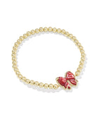 Kendra Scott Haley Scarlet Red Bow Bracelet-Gold-Jewelry-Dear Me Southern Boutique, located in DeRidder, Louisiana
