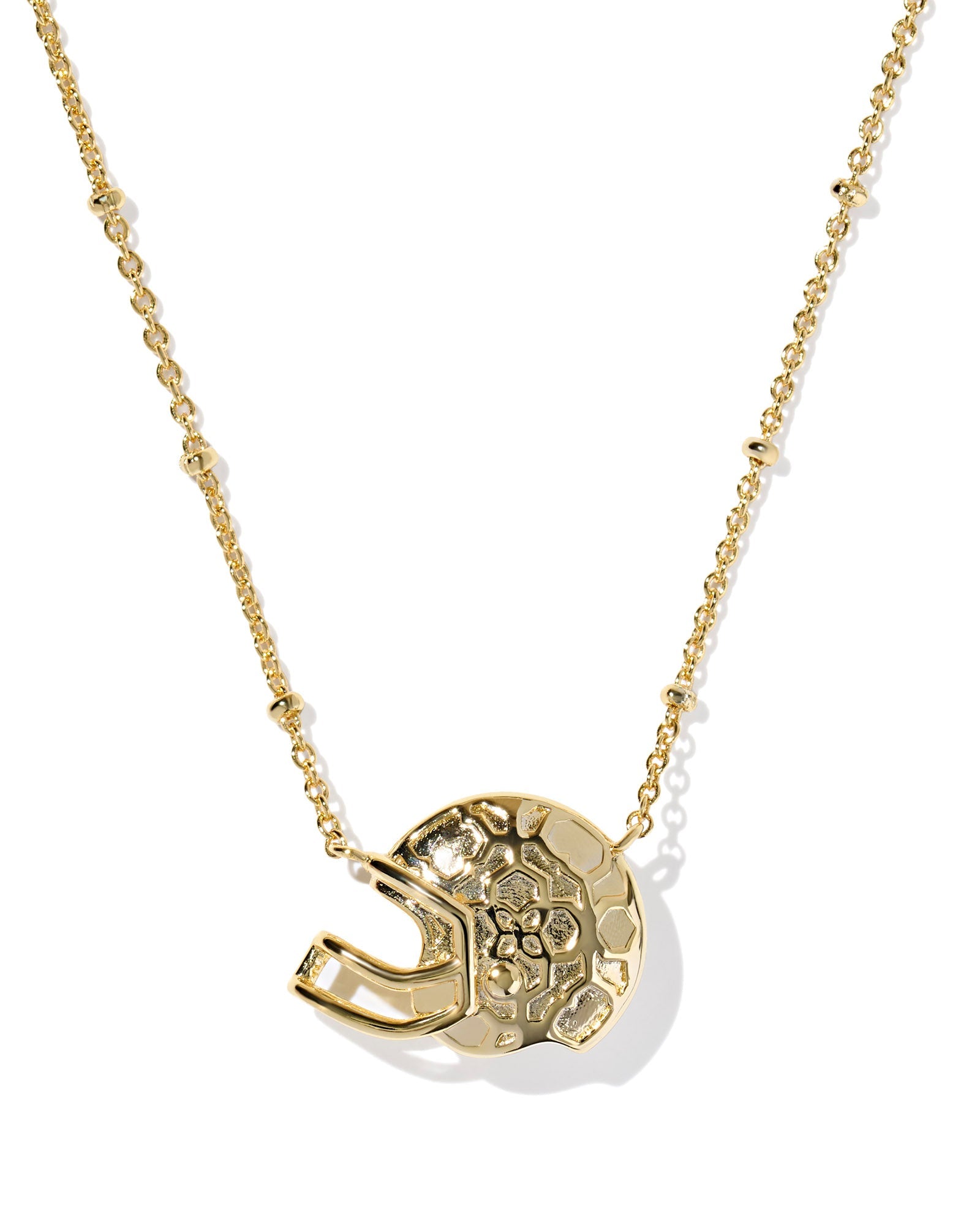 Kendra Scott Ivory Football Helmet Necklace-Gold-Jewelry-Dear Me Southern Boutique, located in DeRidder, Louisiana