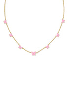 Kendra Scott Lillia Butterfly Enamel Strand Necklace Rhod Pink Enamel, Gold-Jewelry-Dear Me Southern Boutique, located in DeRidder, Louisiana