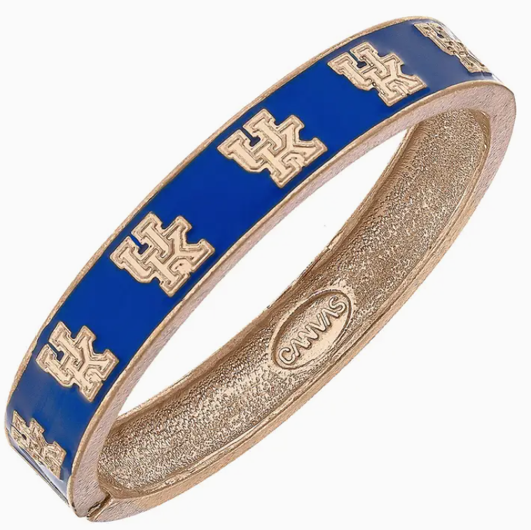 Kentucky Wildcats Hinge Bangle-Bangles-Dear Me Southern Boutique, located in DeRidder, Louisiana