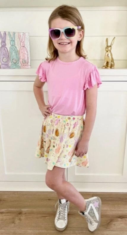 Kids Easter Candy Skort-Kids-Dear Me Southern Boutique, located in DeRidder, Louisiana