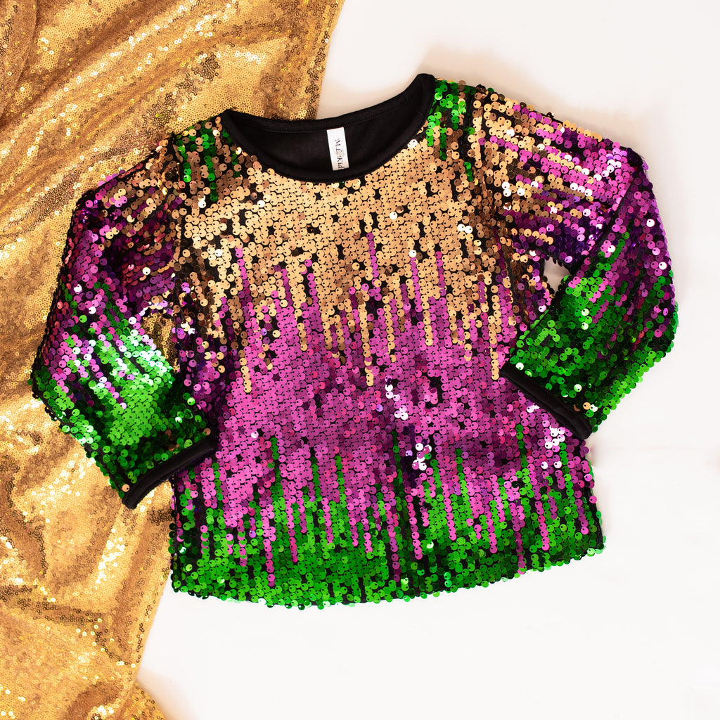KIDS Mardi Gras Royalty Top-Dear Me Southern Boutique, located in DeRidder, Louisiana