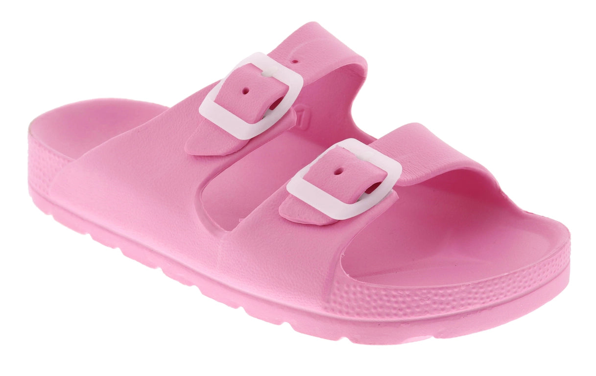 Kids Pink Lemonade Sandals-Dear Me Southern Boutique, located in DeRidder, Louisiana