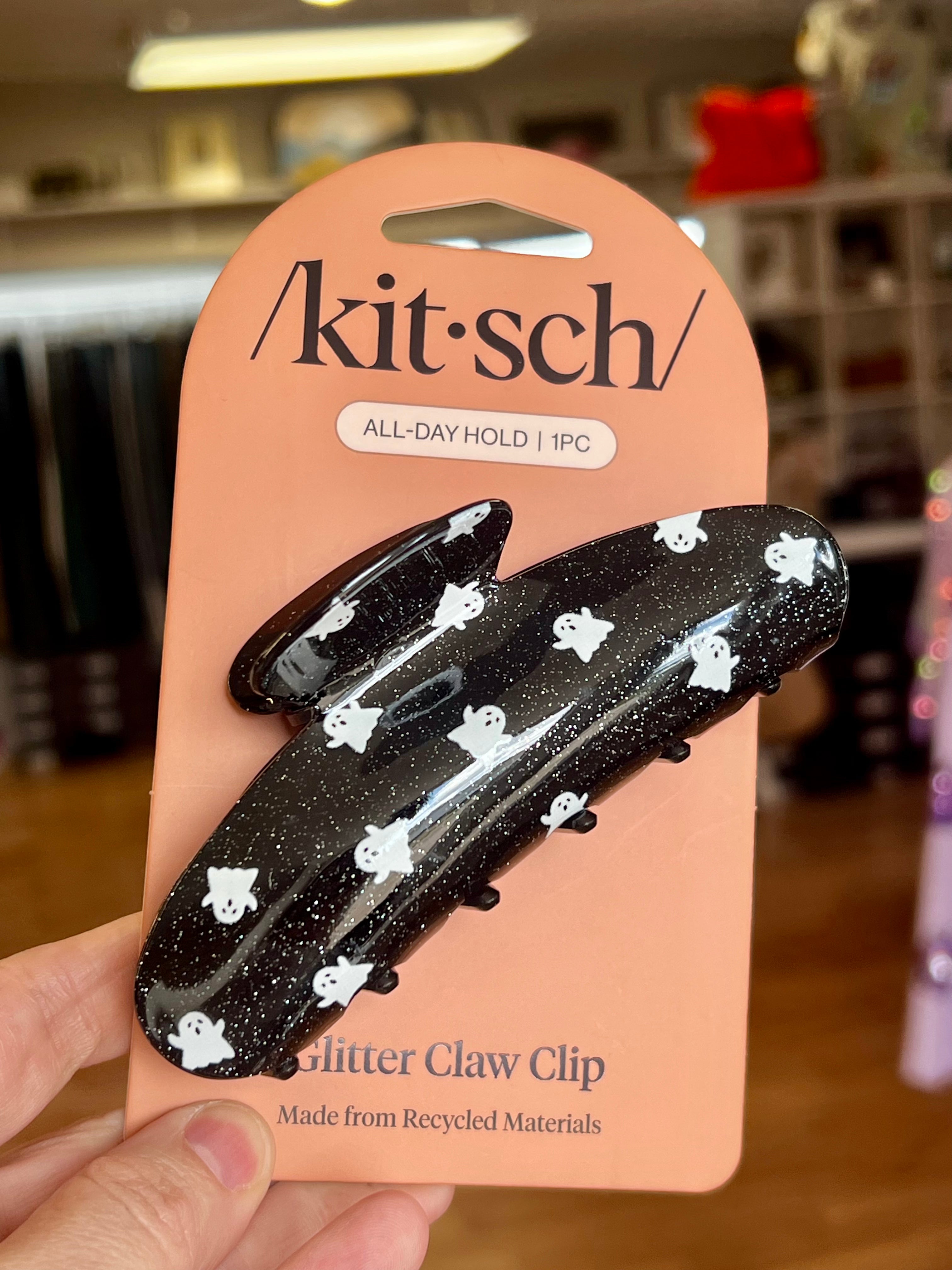Kit-sch Glitter Ghost Hair Clip-Hair Clips-Dear Me Southern Boutique, located in DeRidder, Louisiana