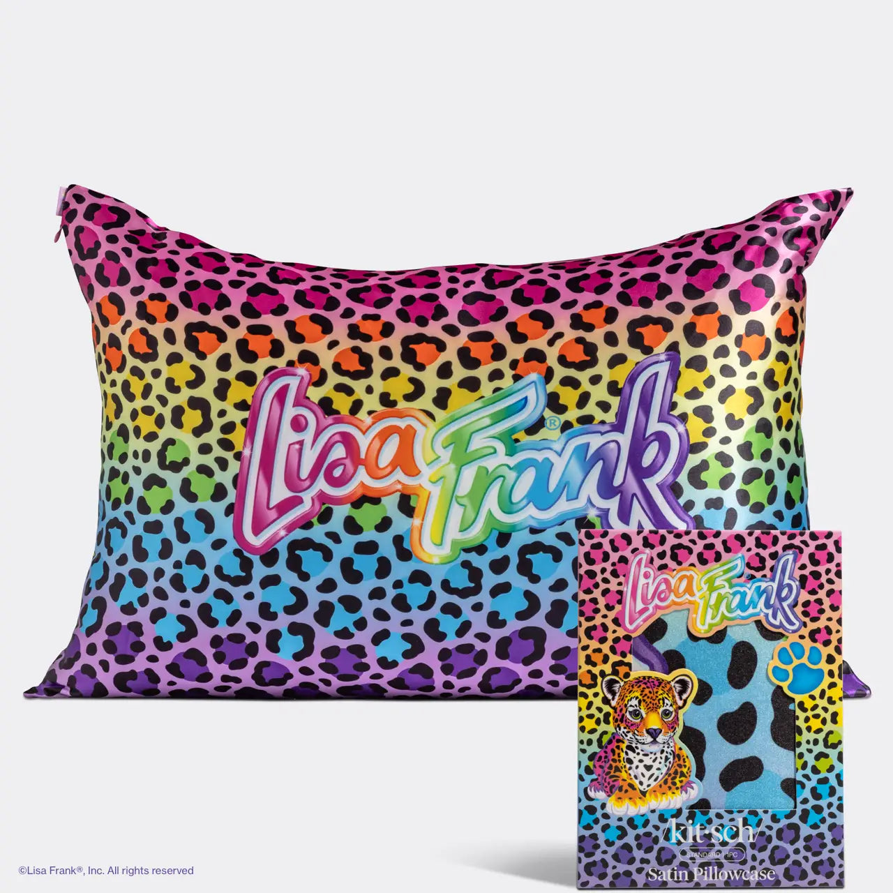 Kit-sch Lisa Frank Satin Pillowcase-JAG Gifts-Dear Me Southern Boutique, located in DeRidder, Louisiana